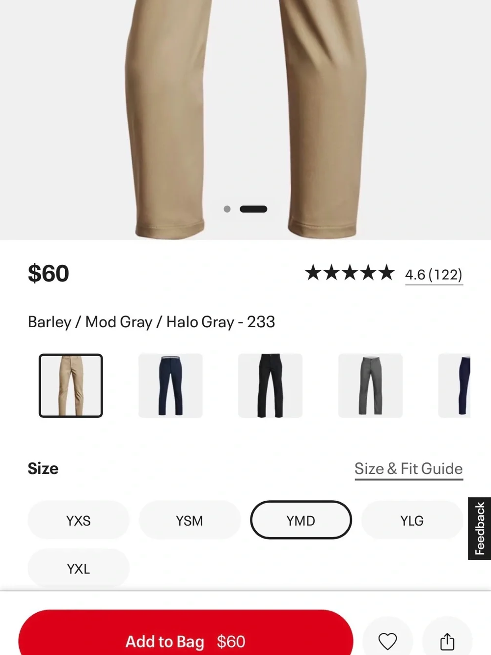Boy’s Slim Fit Chino Pants - Tan